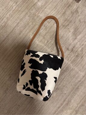Understated Leather cow hair leather purse